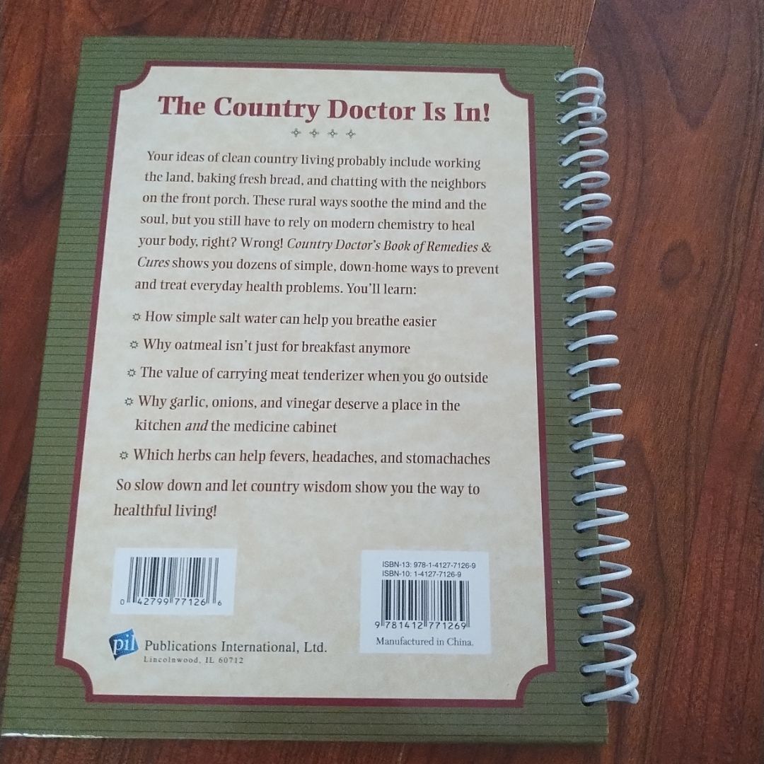 Country Doctor's Book of Remedies and Cures