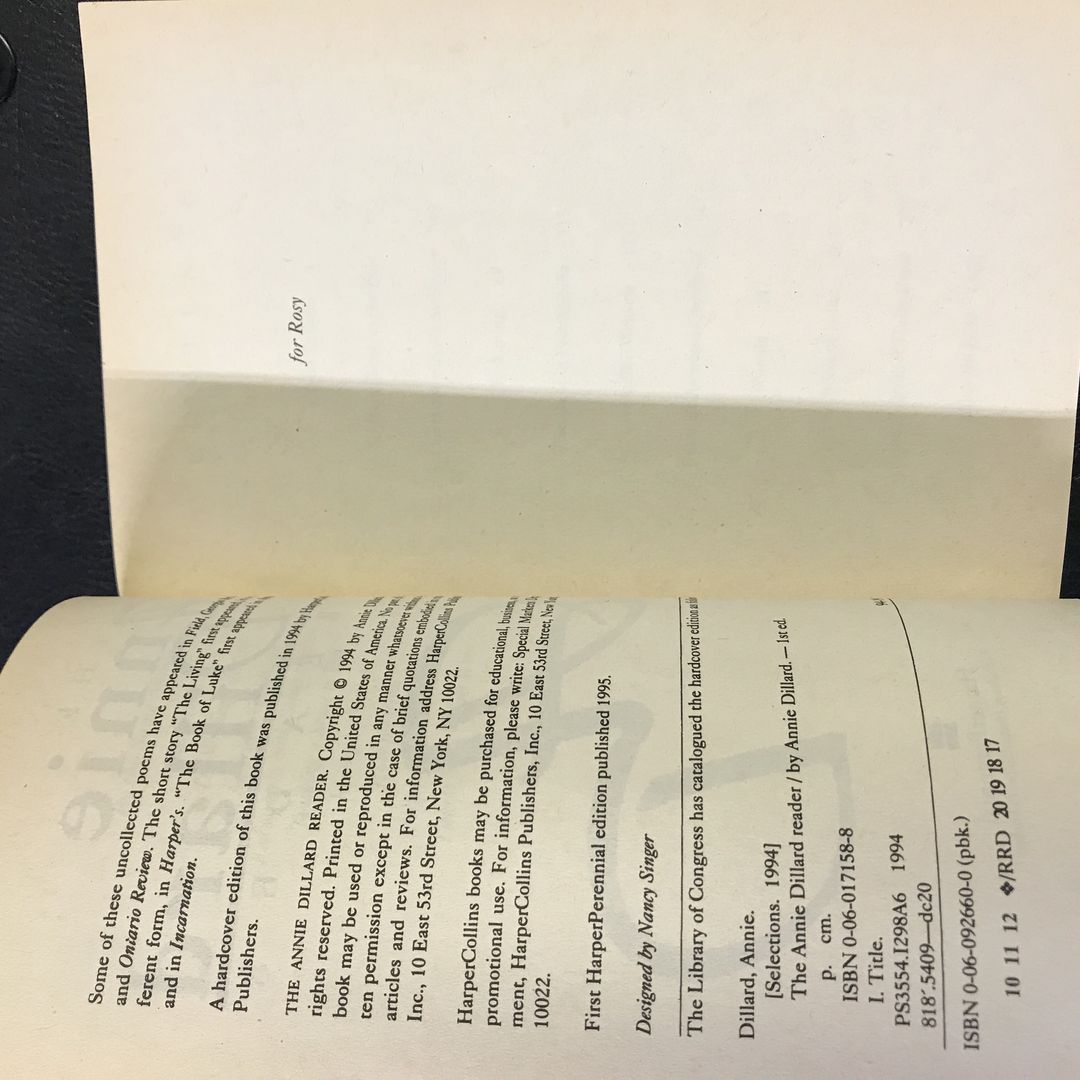 The Annie Dillard Reader