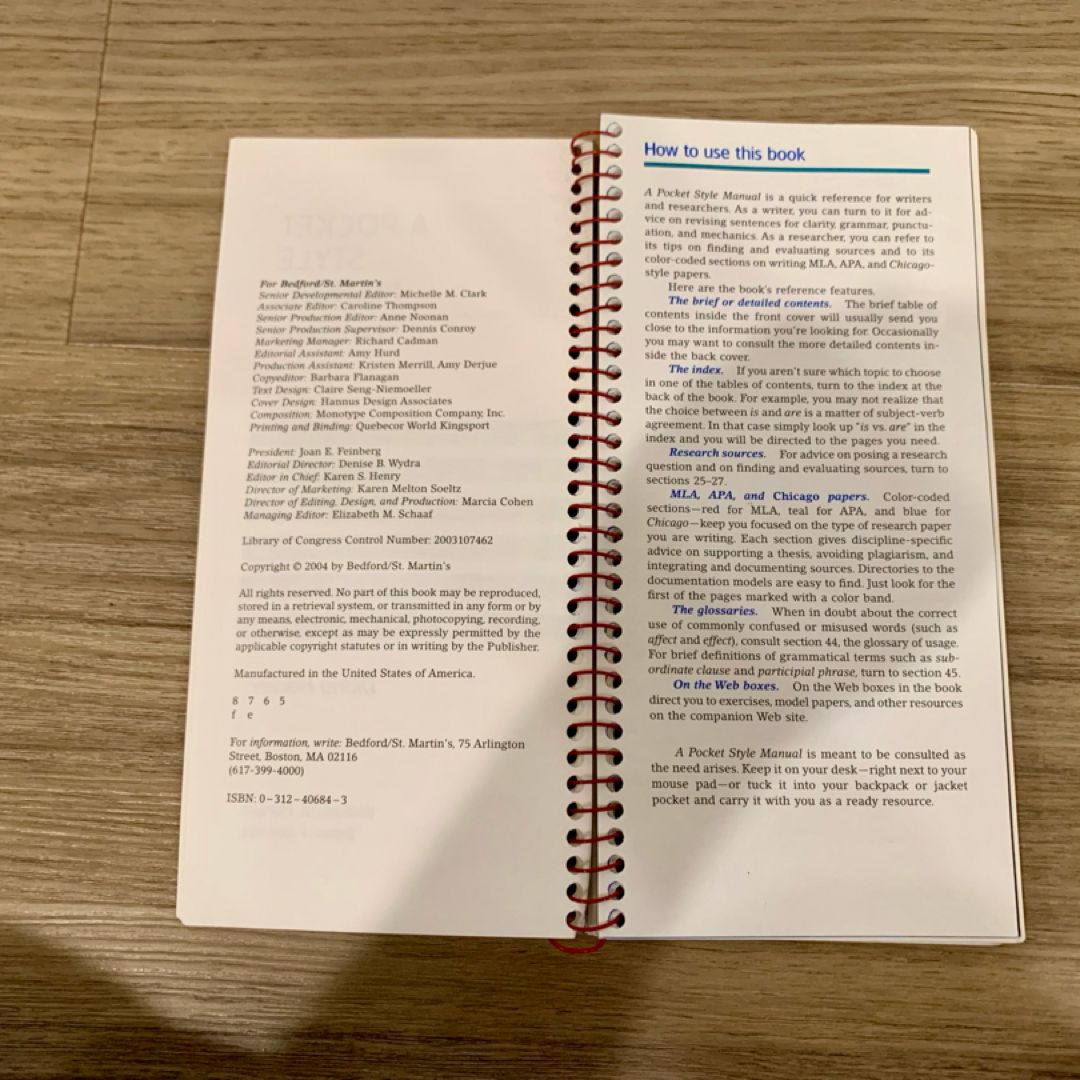 A Pocket Style Manual 