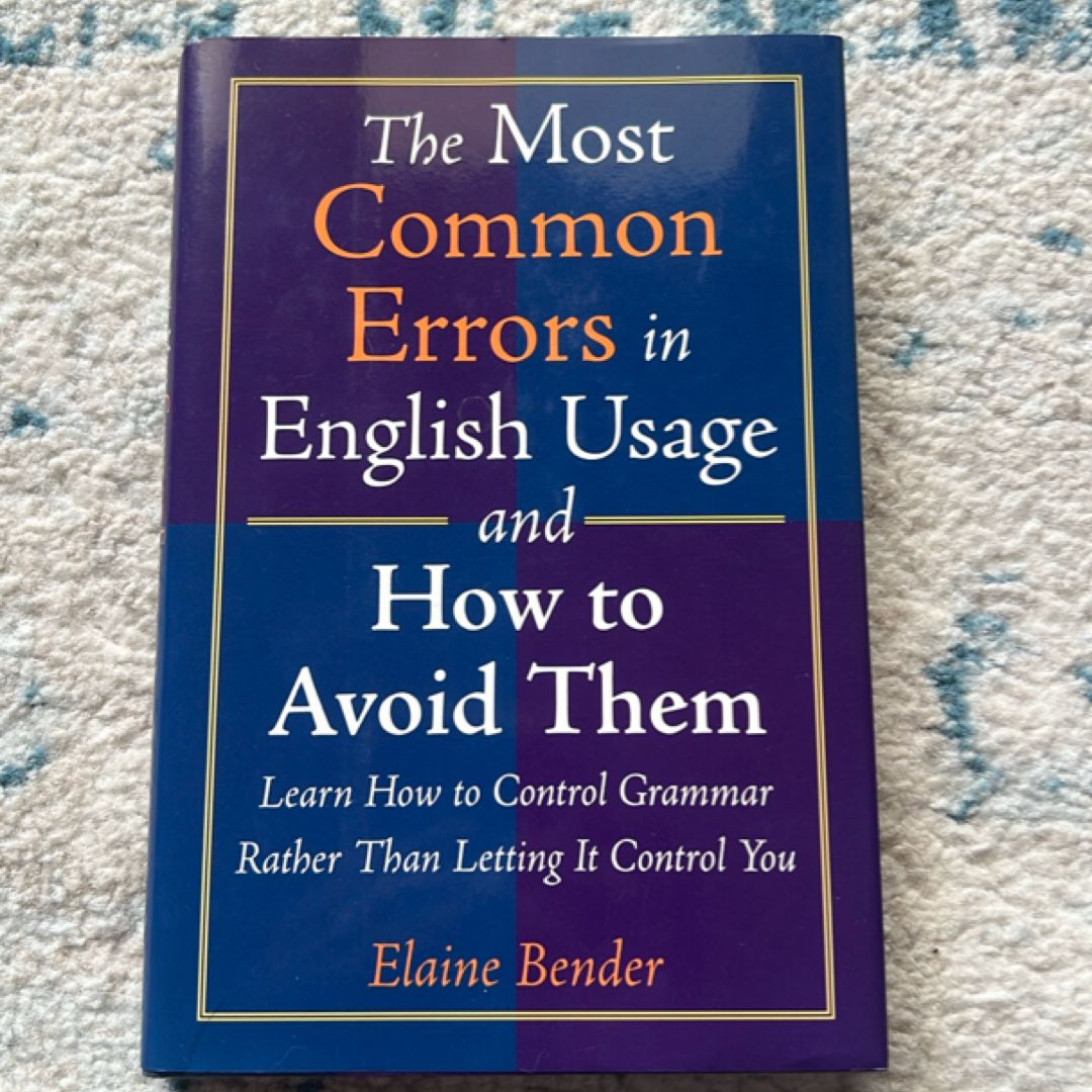 The Most Common Errors in English Usage and How to Avoid Them by Elaine ...