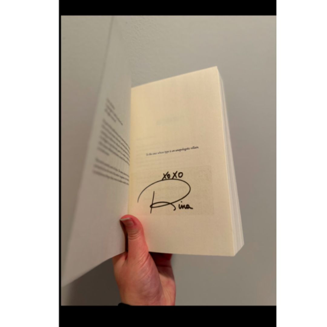 Rina Kent OOP paperback model covers hand signed. ONLY god of malice ...