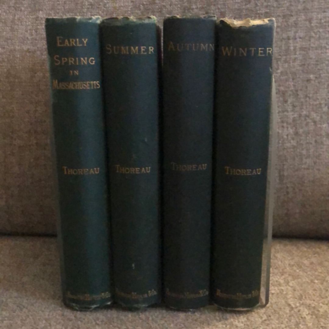 Thoreau Seasonal Journals in 4 Vols. (Spring/Summer/Autumn/Winter)