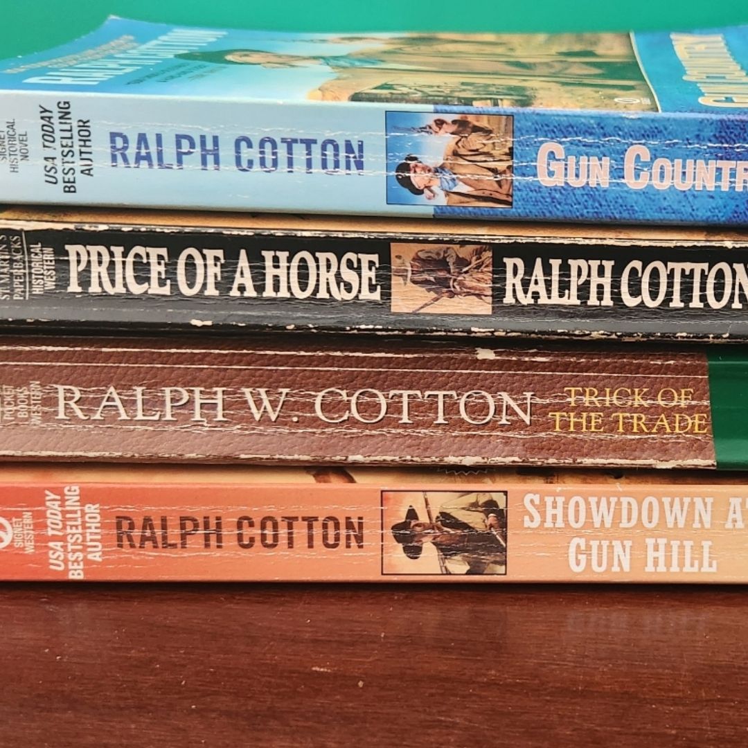 Ralph Cotton Lot of 4 Western Paperback Books 