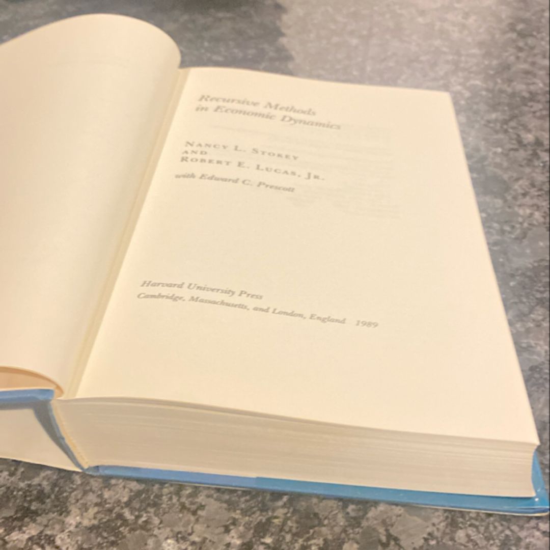 Recursive Methods in Economic Dynamics by Nancy L. Stokey; Robert
