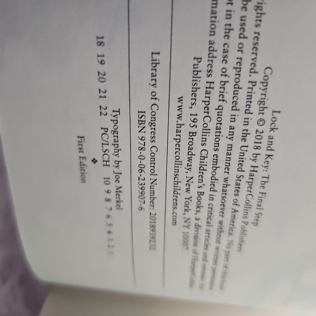 Lock and Key: the Final Step