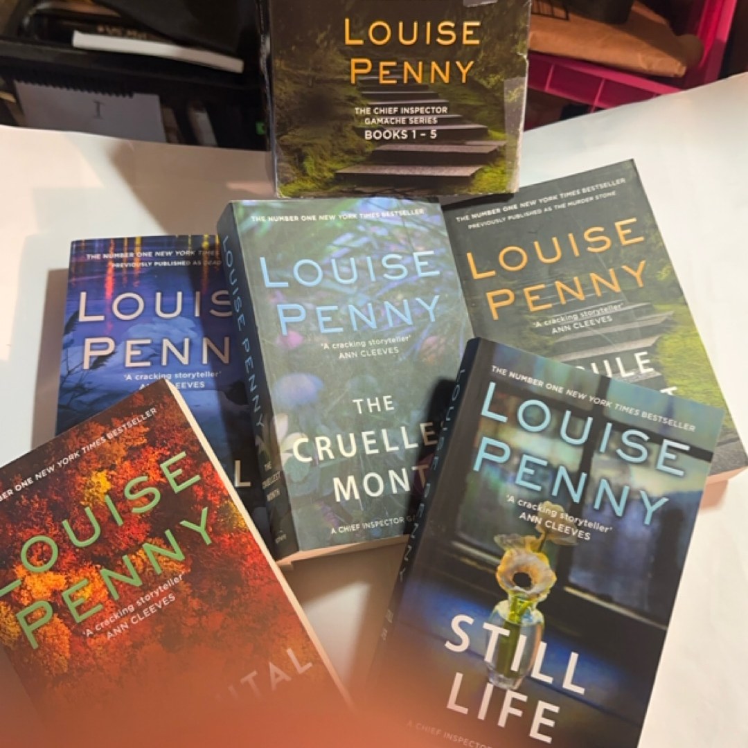 The Chief Inspector Gamache Series Books 1 - 5 Collection Box Set by Louise Penny (Still Life, Fatal Grace, Cruellest Month, Rule Against Murder & Brutal Telling)