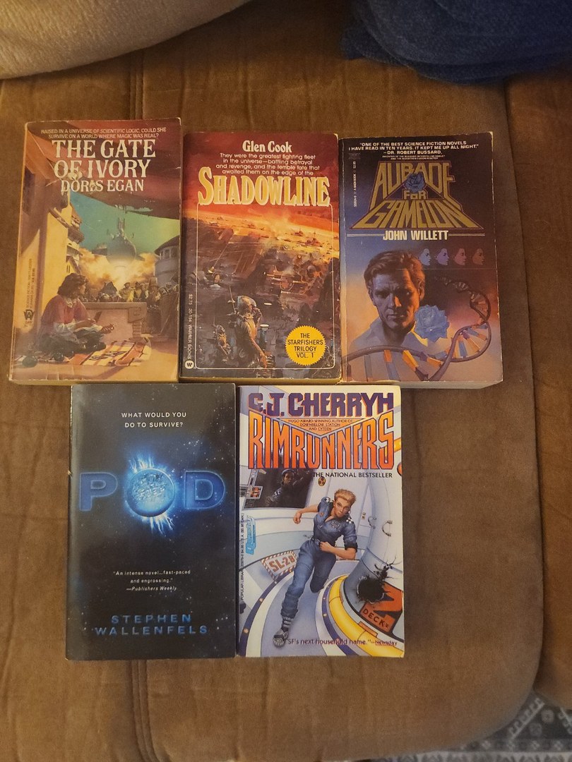 Sci-Fi Lot of 5 Paperback Books Set #3