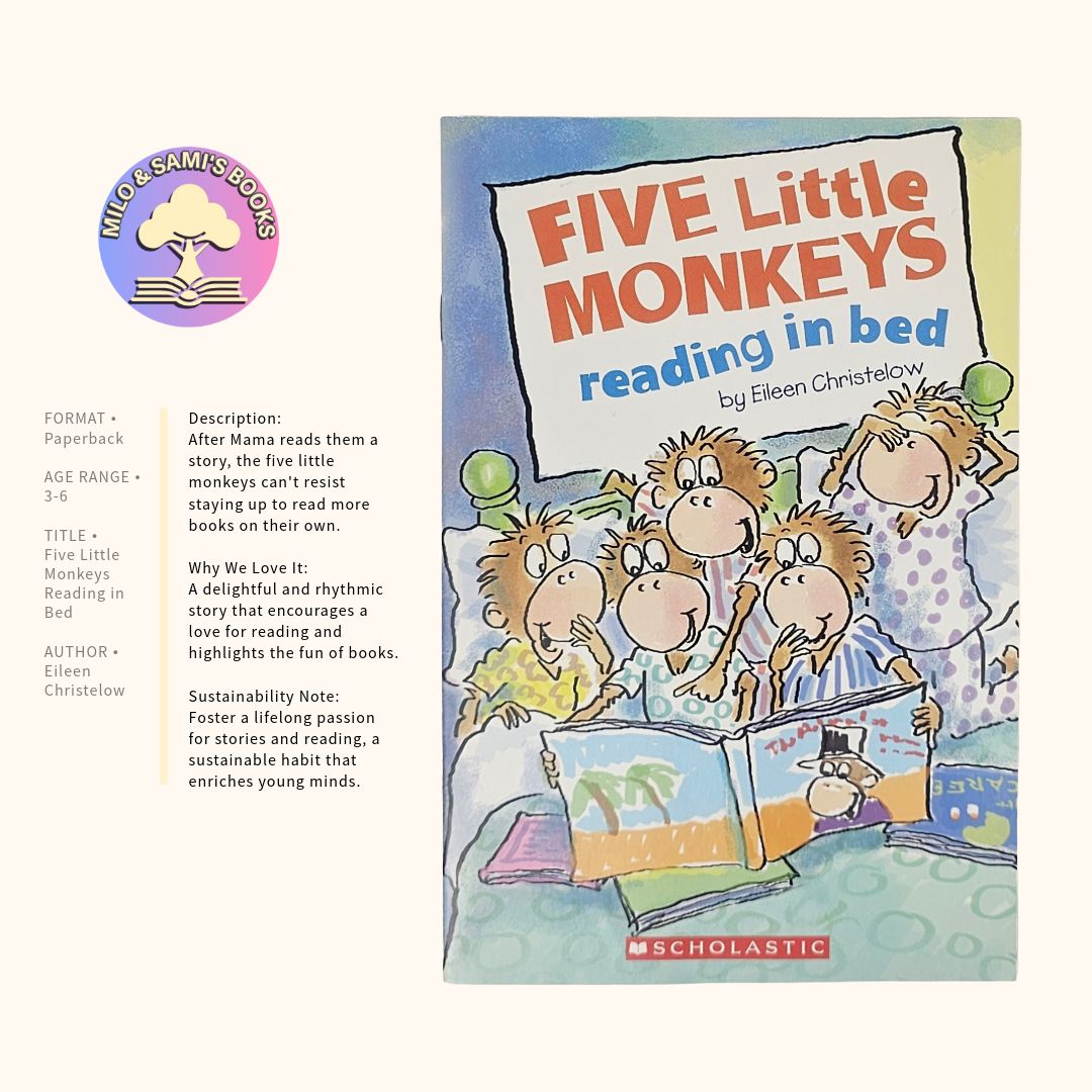 Five Little Monkeys Reading in Bed