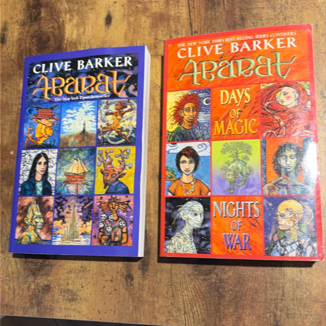 Lot of 2 Clive Barker: Abarat/Abarat: Days of Magic, Nights of War