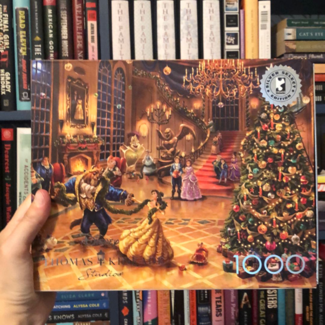 Beauty and the Beast Christmas Celebration 1000 piece puzzle by Thomas ...
