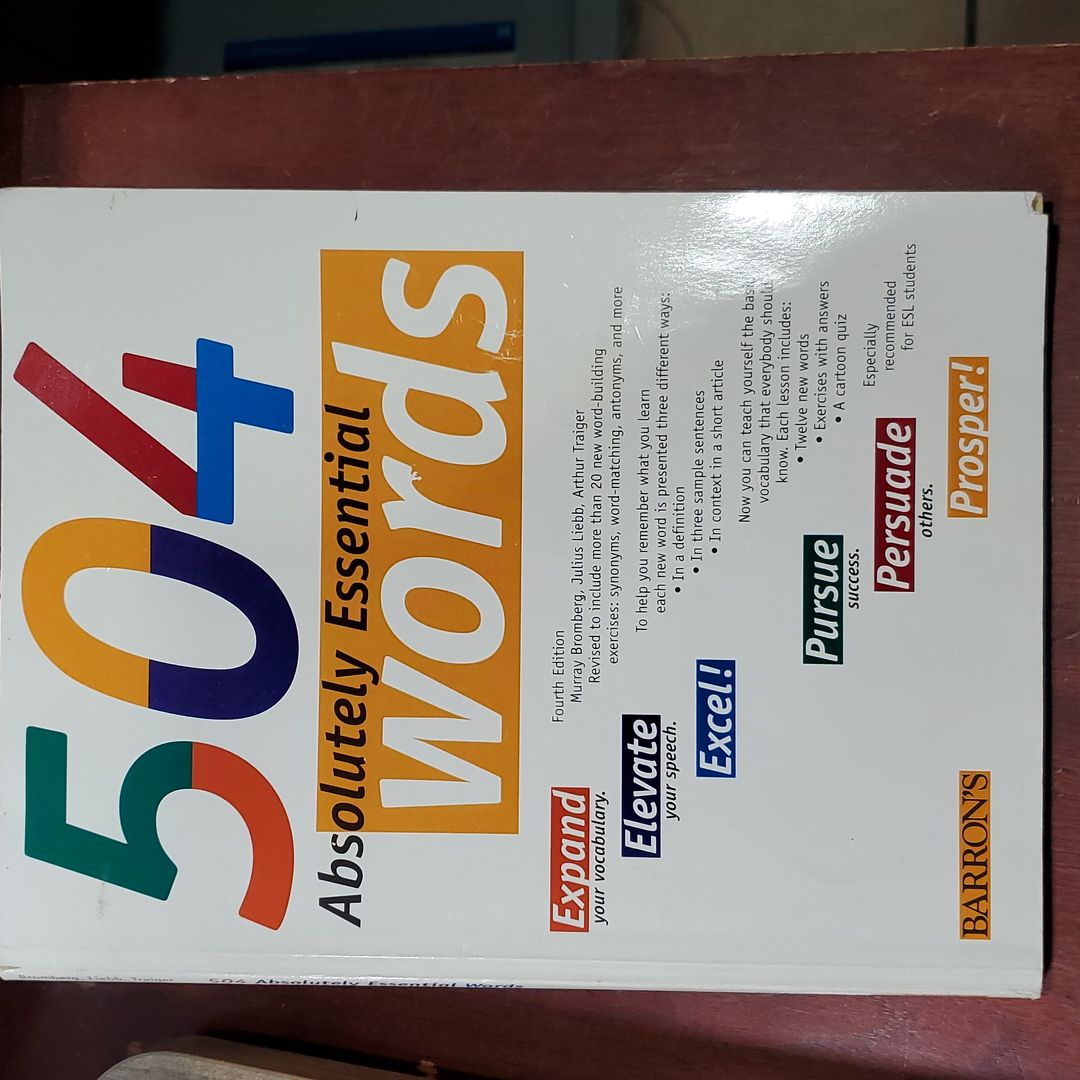 語学・辞書・学習参考書 504 Essential Words for SSAT & (Upper Amazon.com: 504 Absolutely Essential Words: 9780812095302: Murray