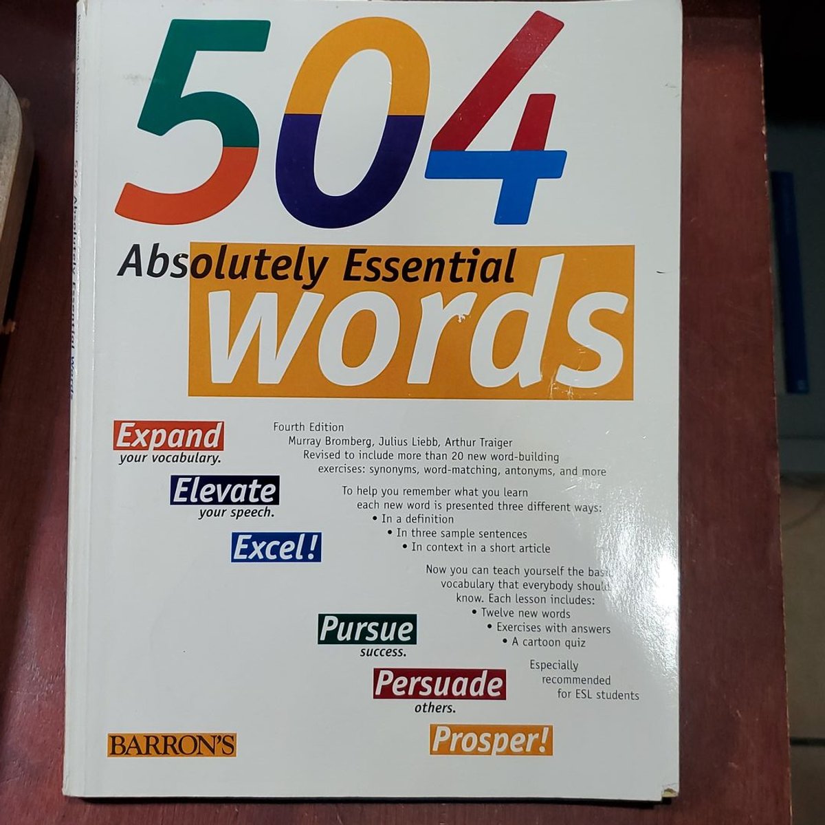 504 Absolutely Essential Words by Murray Bromberg, Julius Liebb
