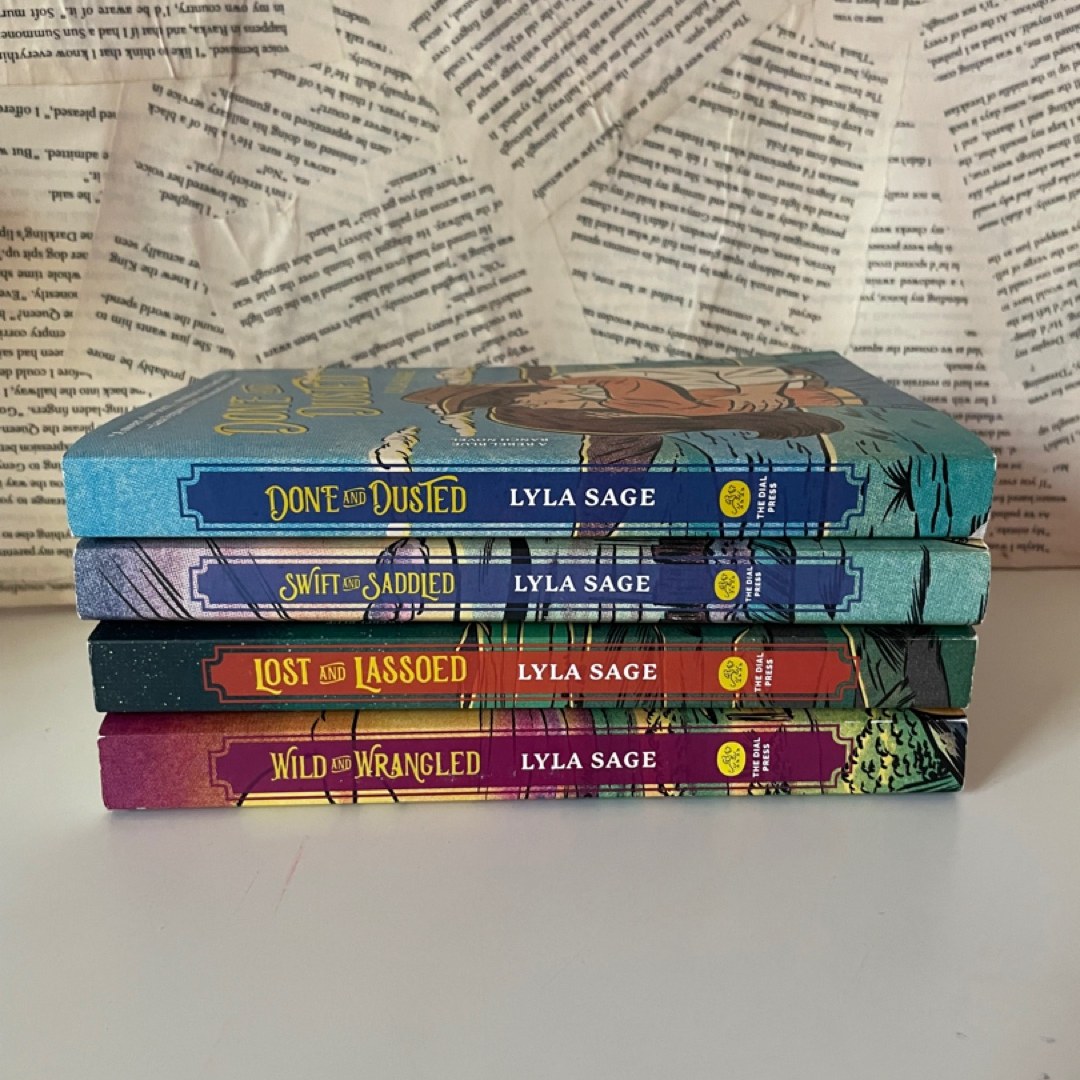 Rebel Blue Ranch Series 4 Books Collection Set By Lyla Sage (Done and Dusted, Swift and Saddled, Lost and Lassoed & Wild and Wrangled)