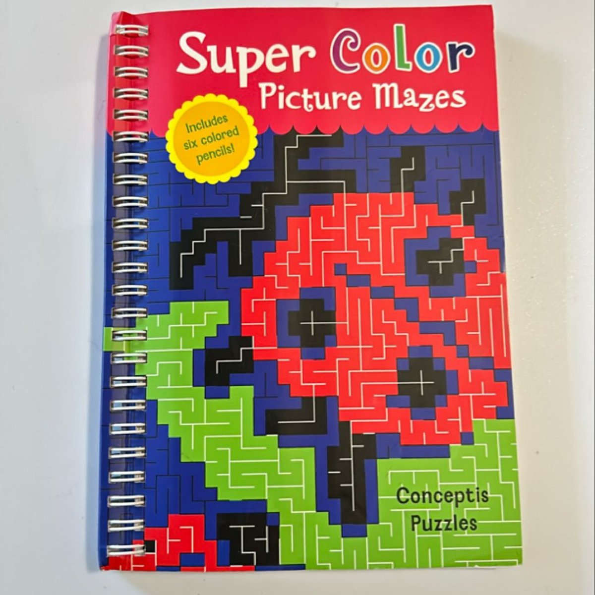 Super Color Picture Mazes by Conceptis Puzzles