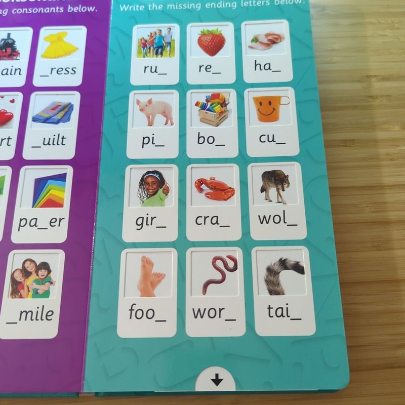 Spelling Pull the Tab Book