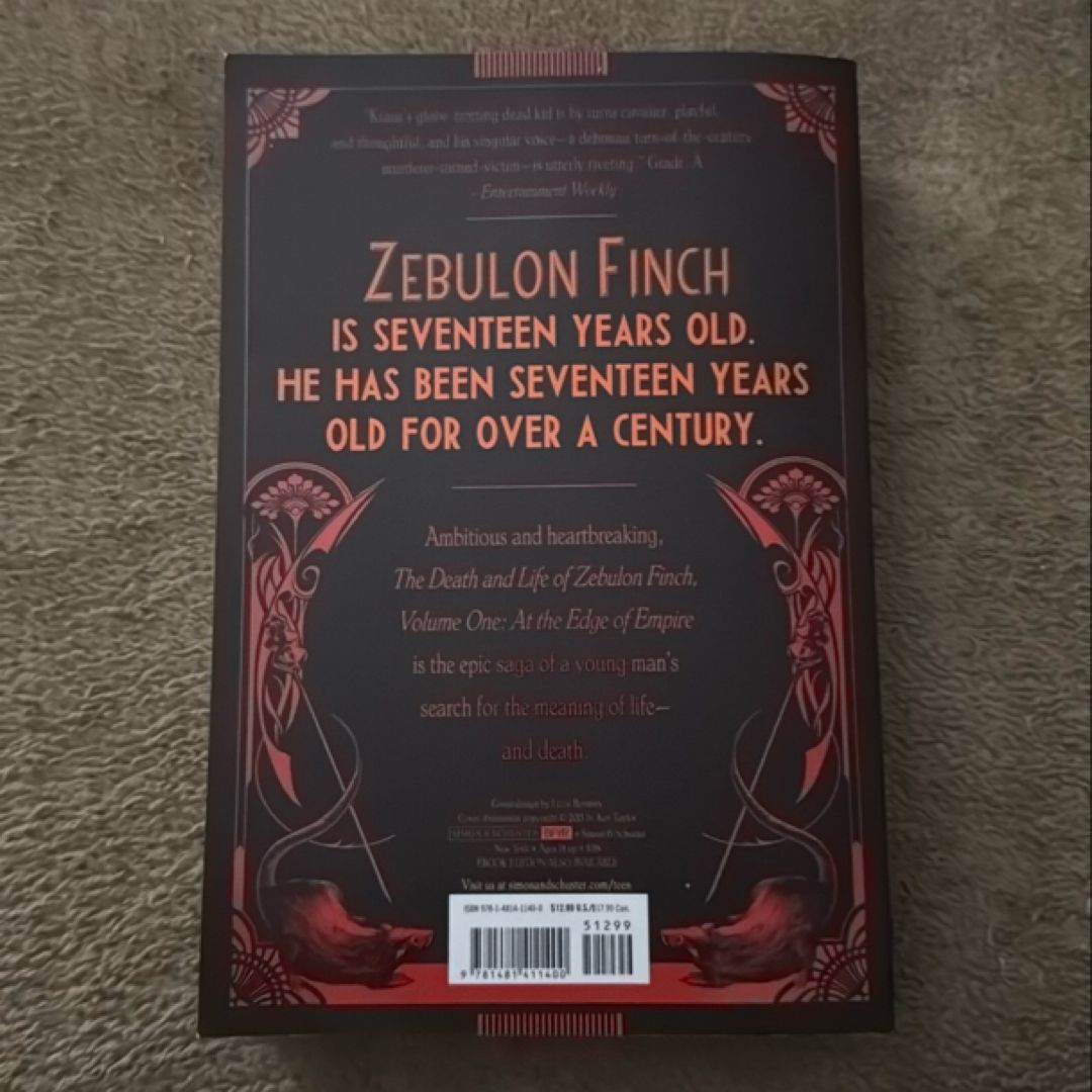 The Death and Life of Zebulon Finch, Volume One