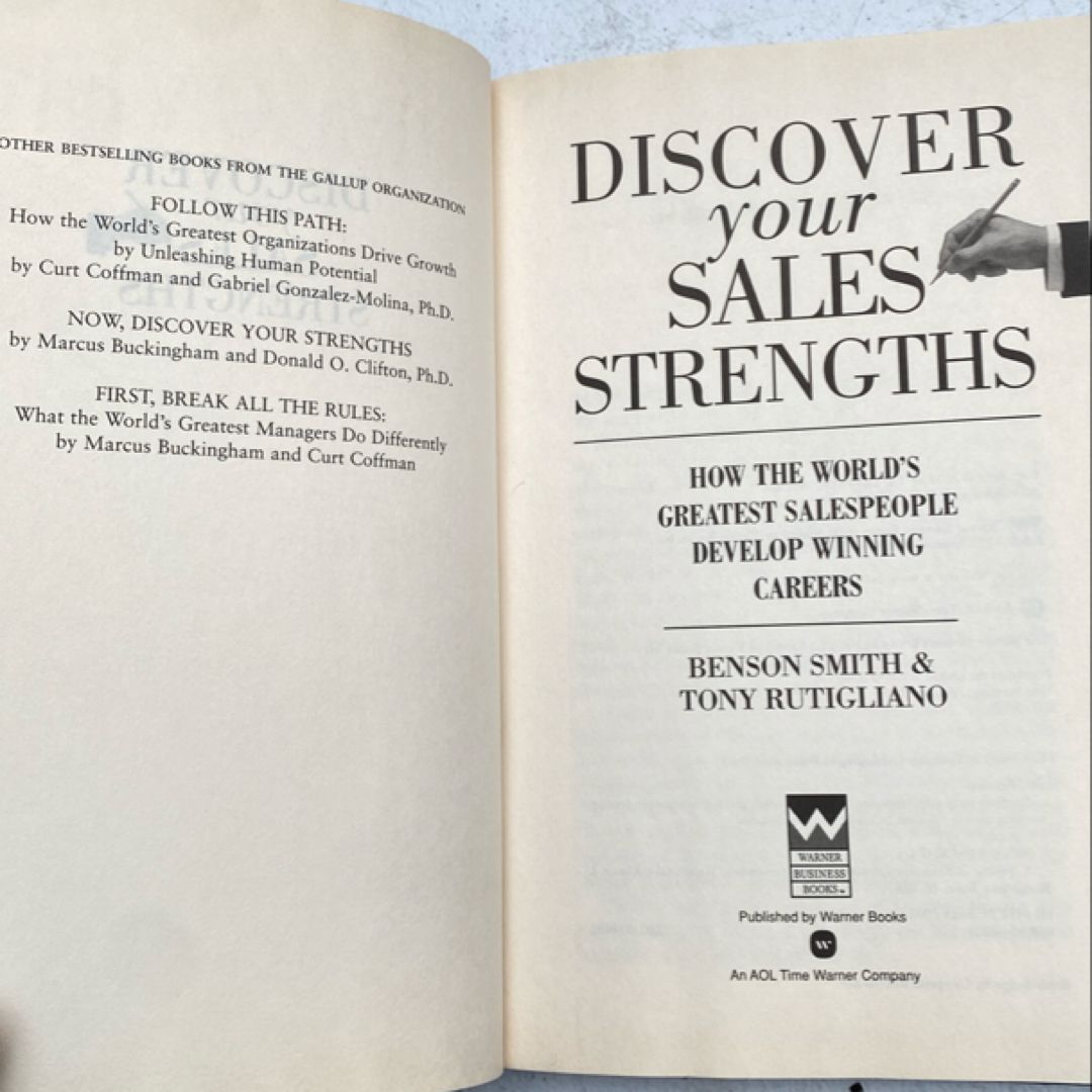 Discover Your Sales Strengths by Benson Smith, Tony Rutigliano
