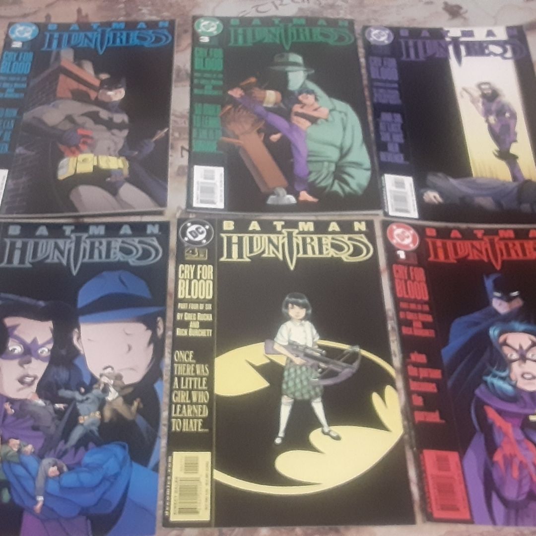 Huntress Cry For Blood 1,2,3,4,5,6 DC Comics Lot 