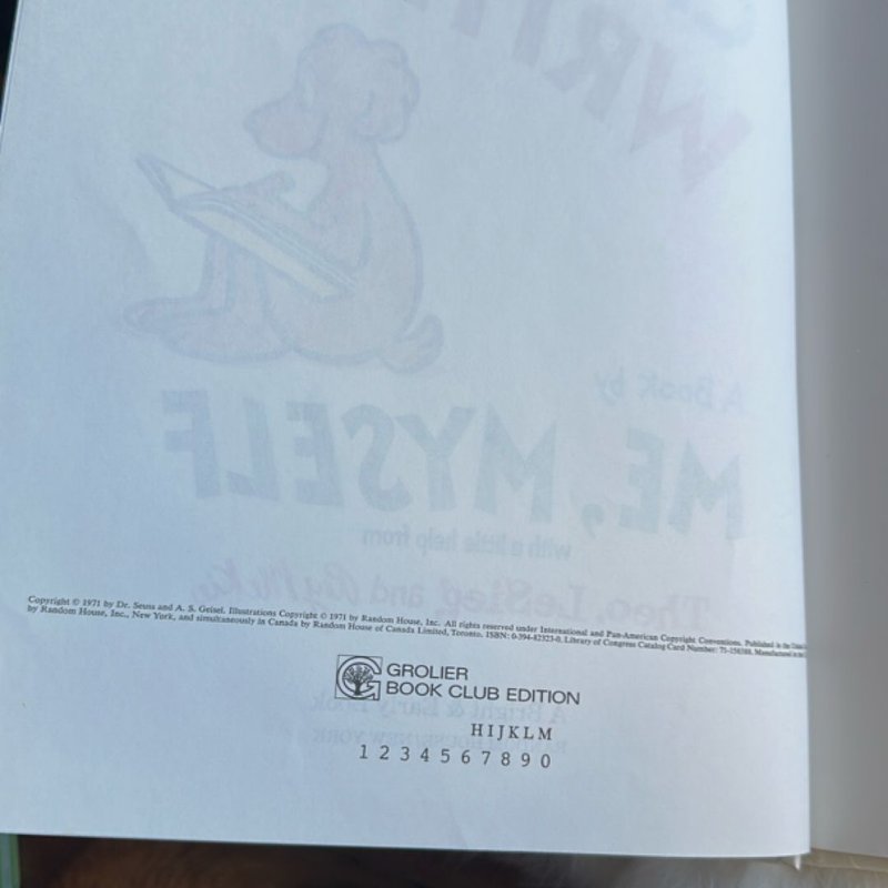 I Can Write-by Me, Myself