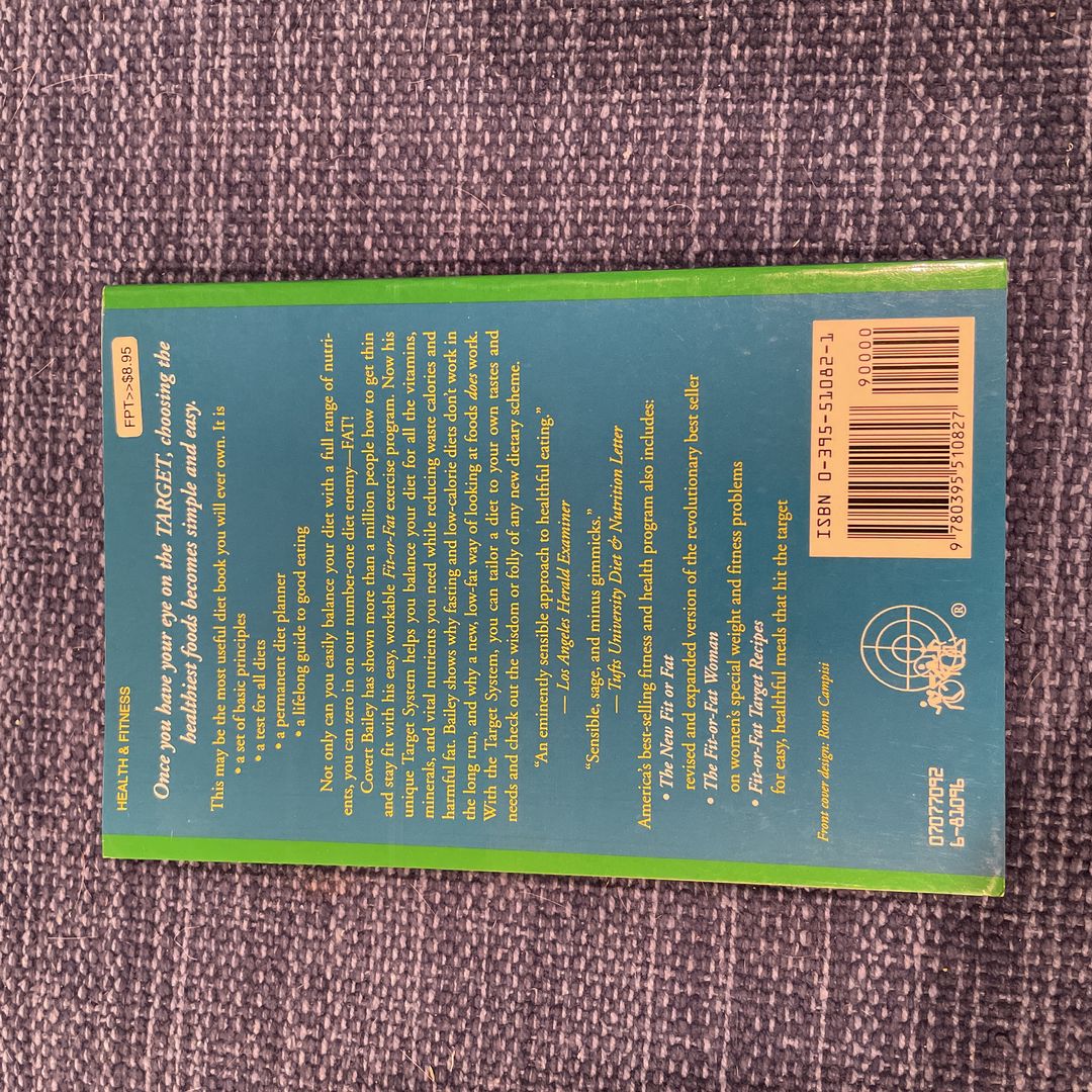 The Fit or Fat Target Diet by Covert Bailey, Paperback | Pangobooks