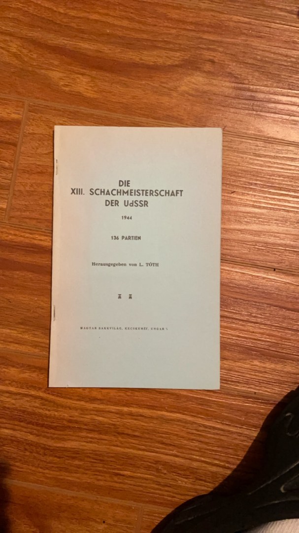 Die XIII. Schachmeisterschaft der UdSSR