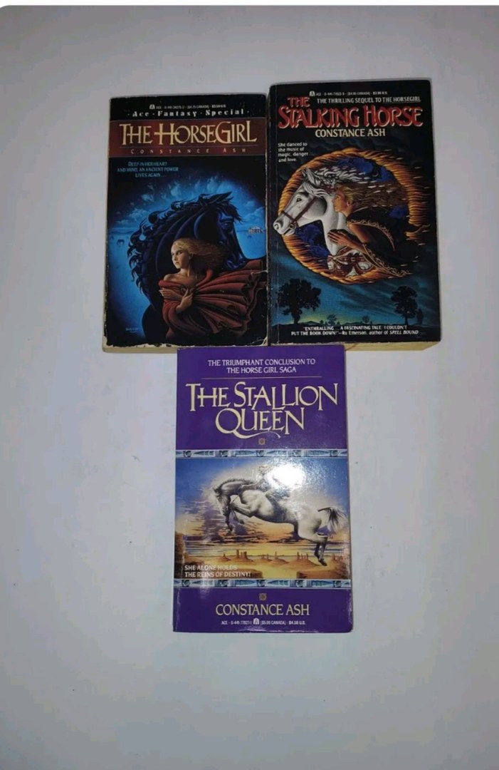 The Horse Girl + The Stalking Horse + The Stallion Queen by Constance Ash Vintag