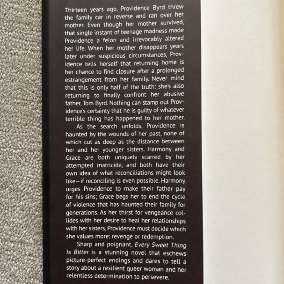 Every Sweet Thing Is Bitter