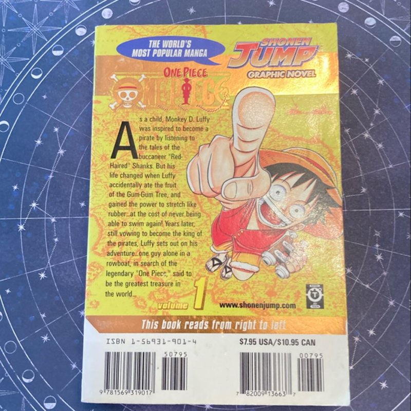 ワンピース　英語版　1〜9 One Piece, Vol. 1 (5th edition printing, foil) by Eiichiro