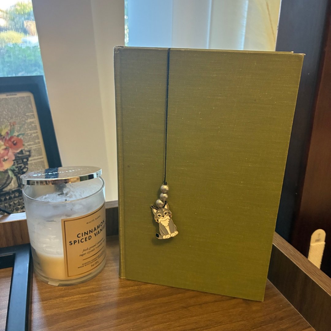 Handmade Lynx Beaded Bookmark 