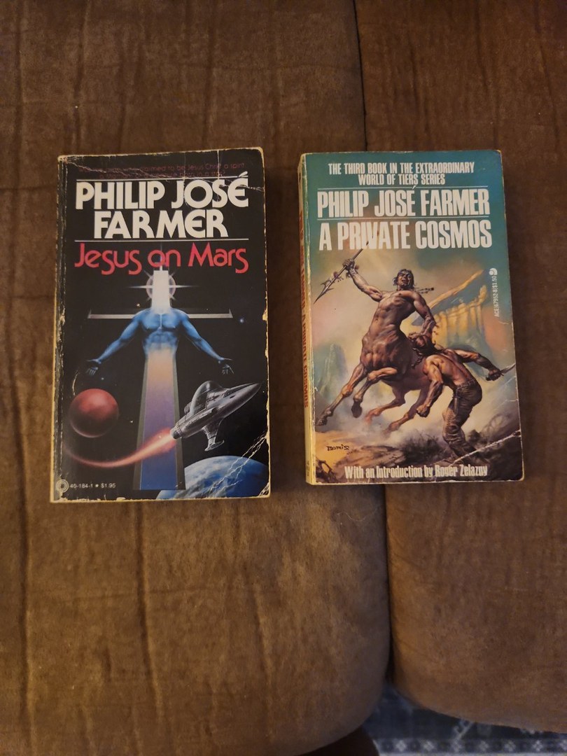 Philip Jose Farmer Lot of 2 Paperback Books Jesus on Mars/A Private Cosmos