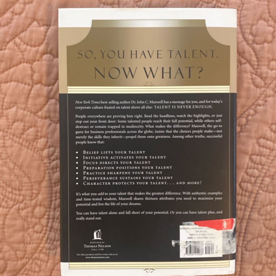Talent Is Never Enough