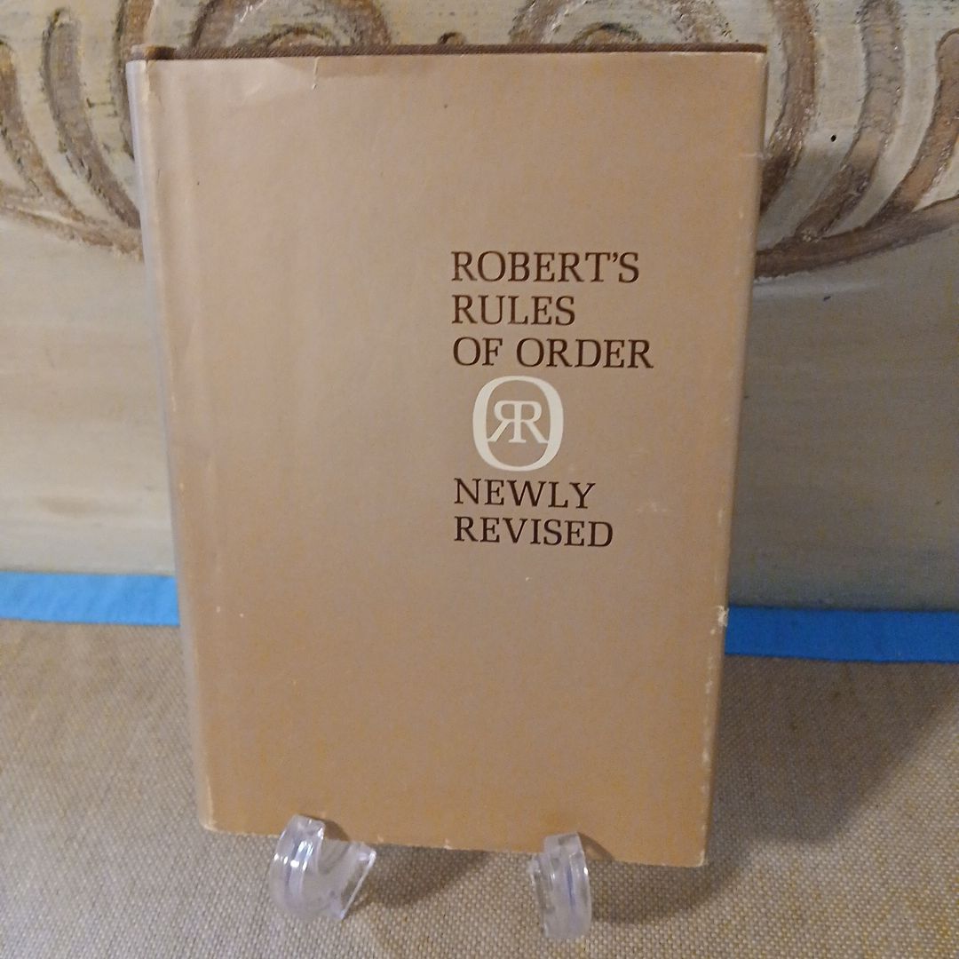 Robert's Rules Of Order Newly Revised 