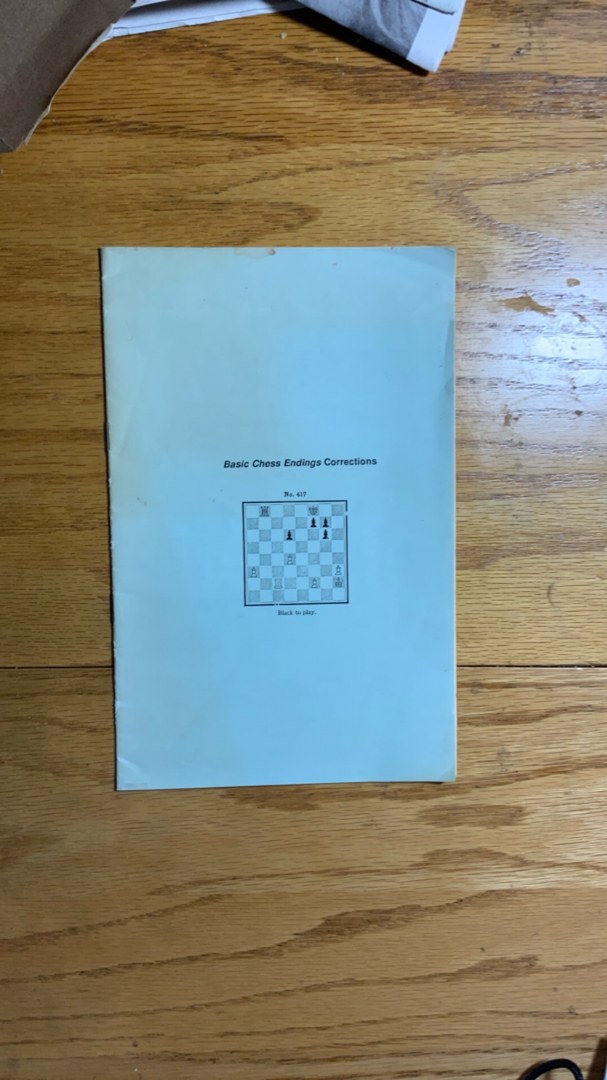 Basic chess endings corrections