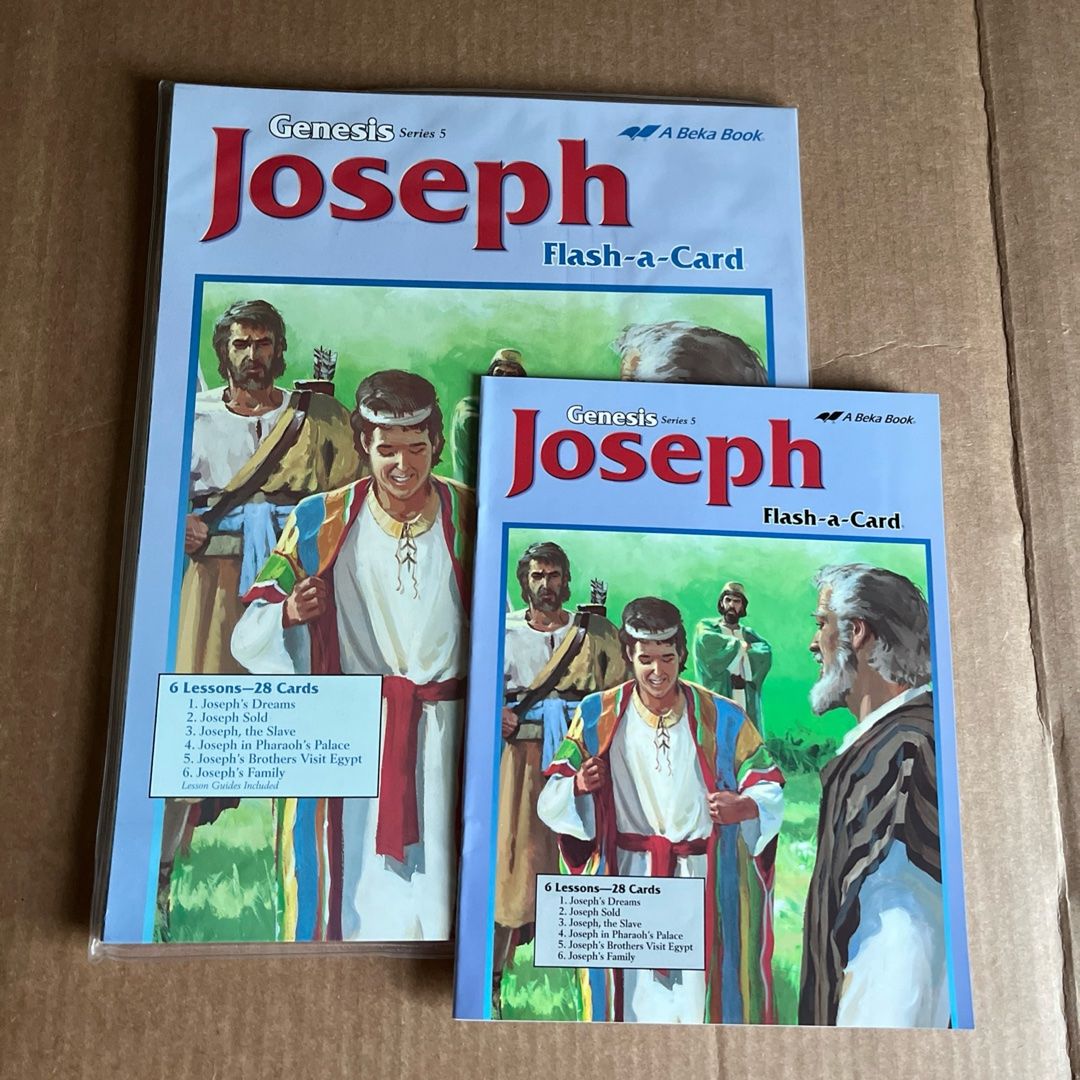Abeka Flash A Card Bible Stories Genesis Series 5 Joseph Coat Of Many Colors