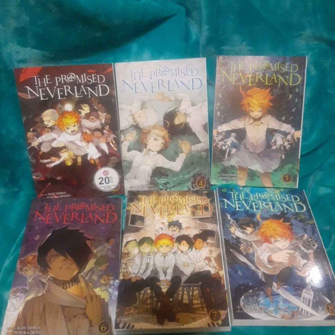 The Promised Neverland 3,4,5,6,7,8 Viz Manga Lot