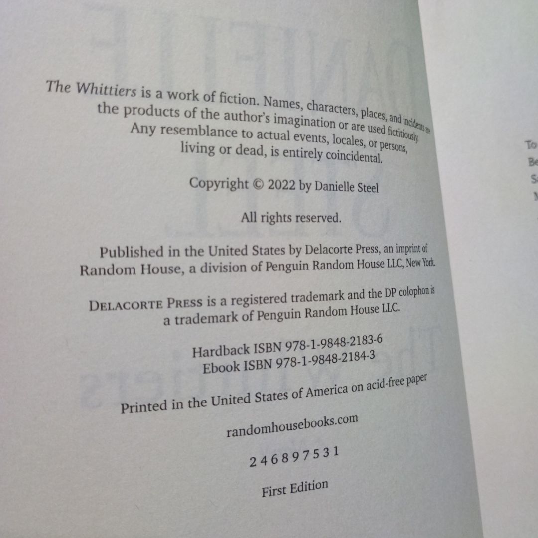 The Whittiers - First Edition (Printing 1)