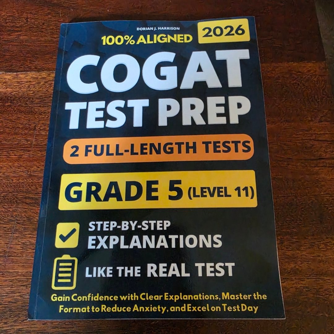 COGAT Grade 5 Test Prep with 2 Full-Length Practice Exams