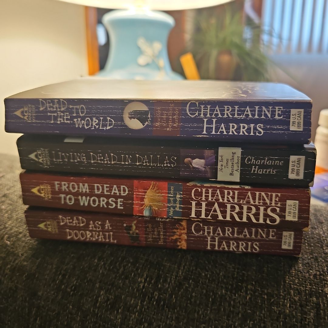 (SET OF 4) Dead to the World; Living Dead In Dallas; From Dead To Worse; Dead As A Doornail 