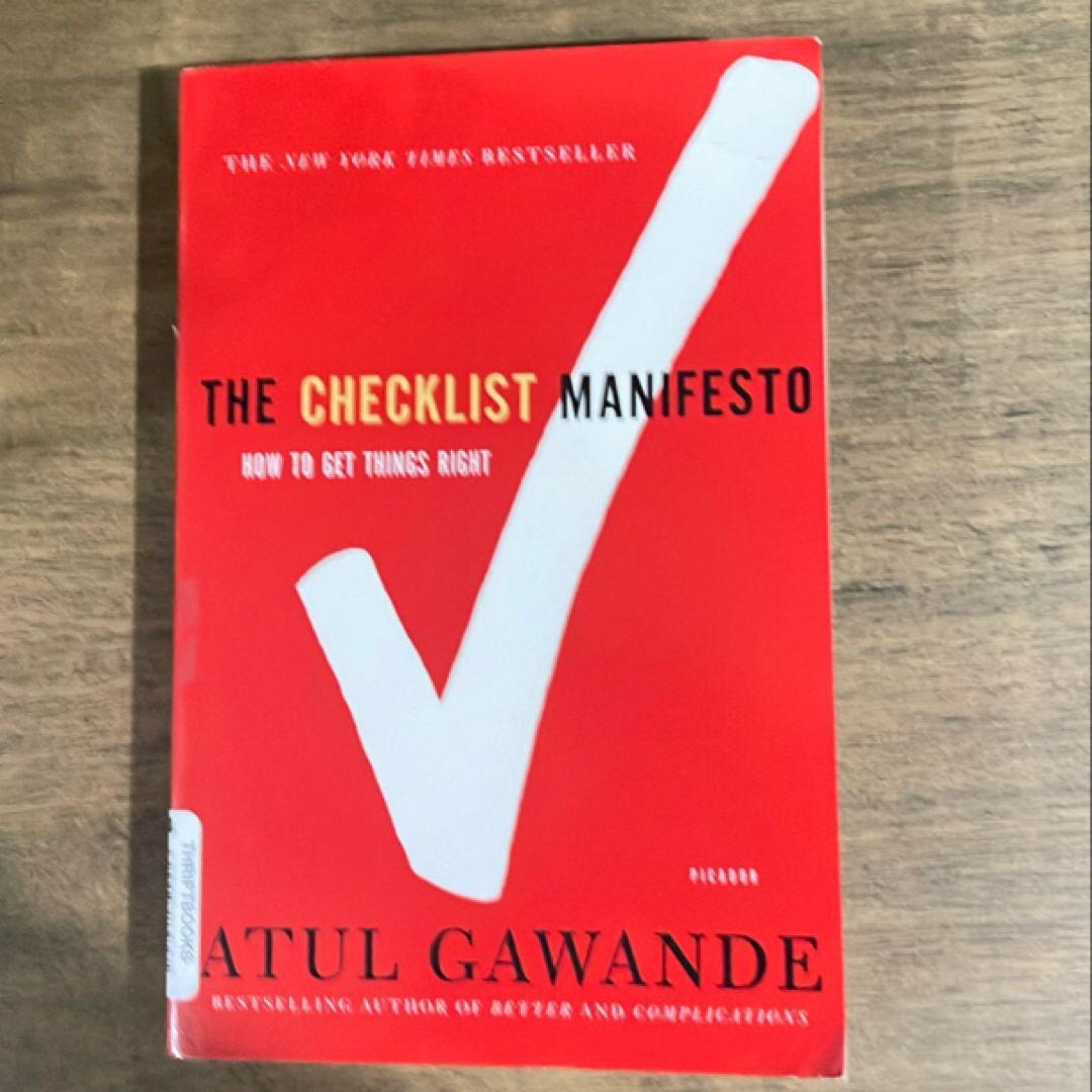 The Checklist Manifesto