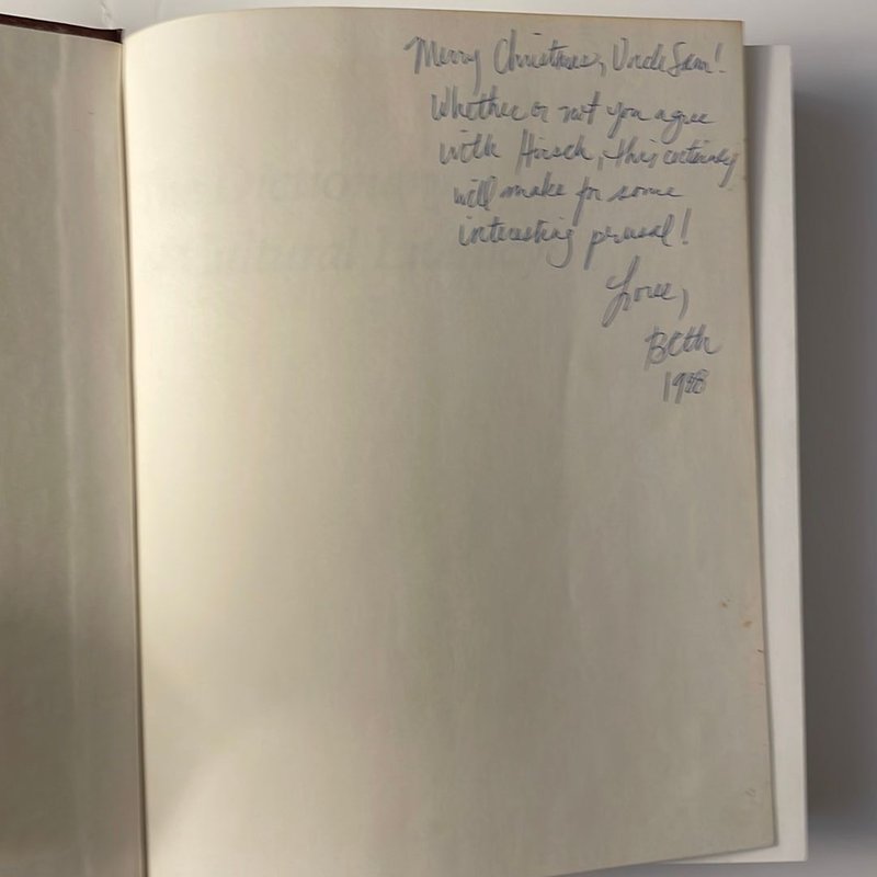 The Dictionary of Cultural Literacy