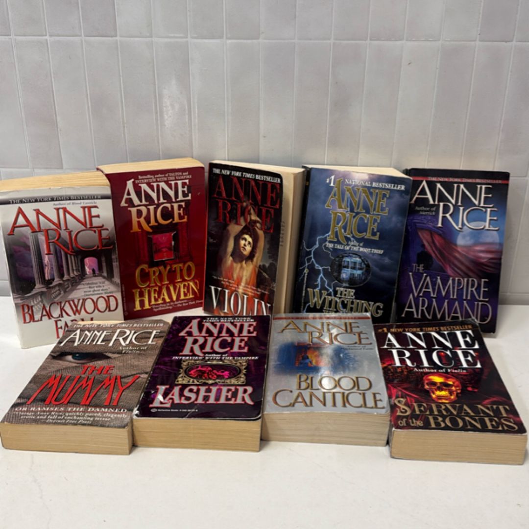 Anne Rice Book Lot