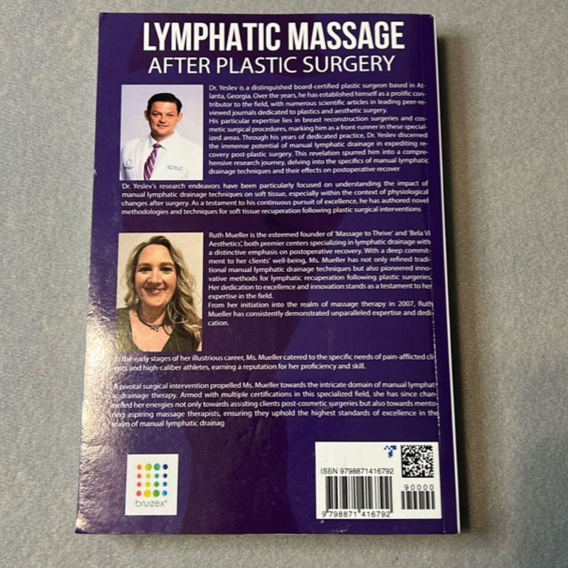Lymphatic Massage after Plastic Surgery by Ruth Mueller L.M.T., Max Yeslev