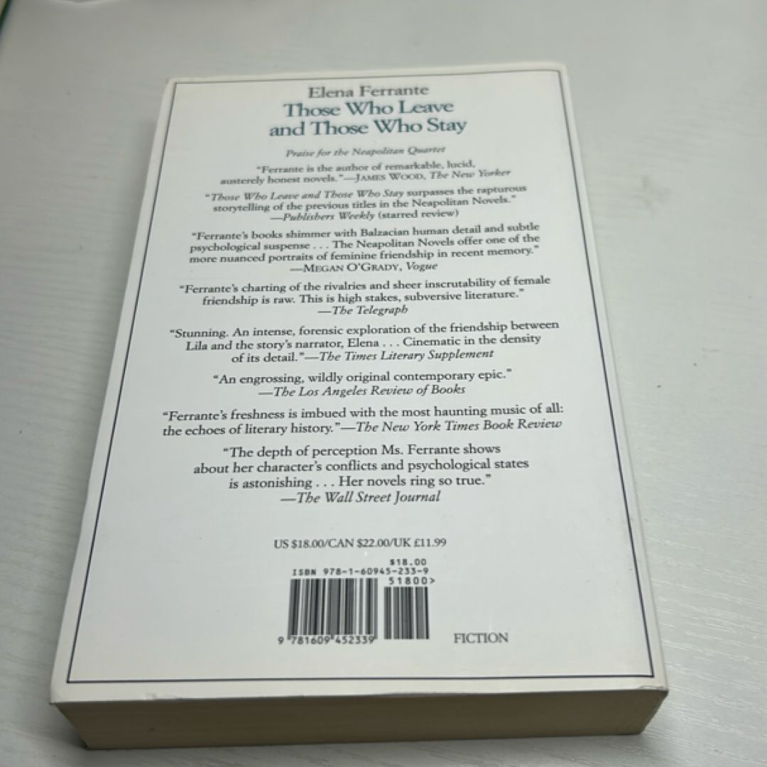 Those Who Leave and Those Who Stay