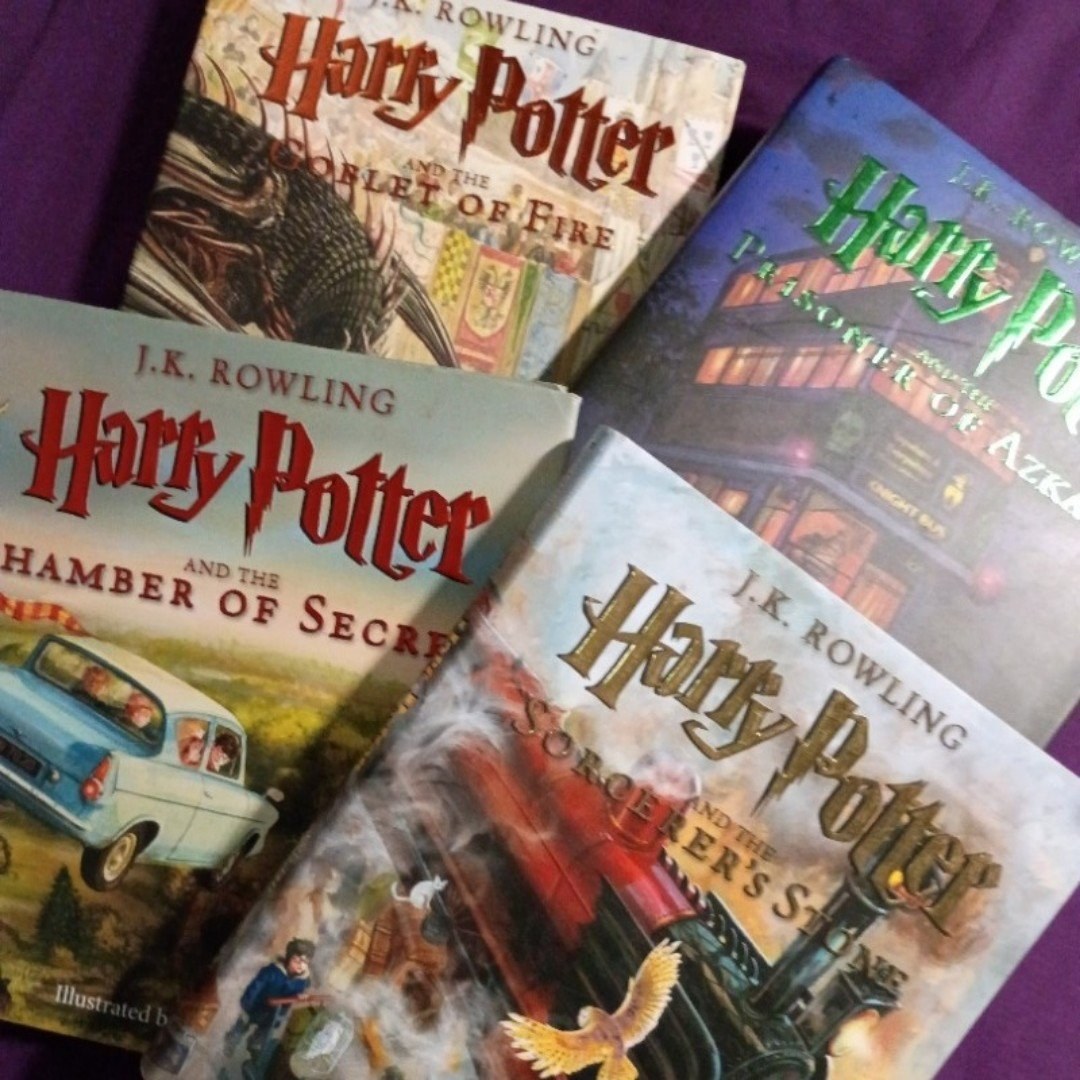 Harry Potter Hardcover Illustrated Edition Books 1-4