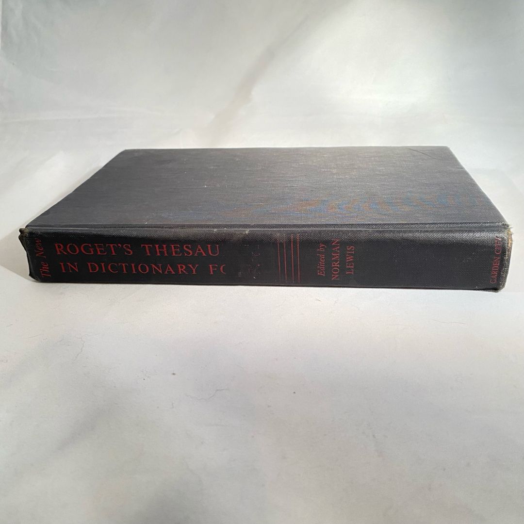 1961 The New Roger’s Thesaurus Book