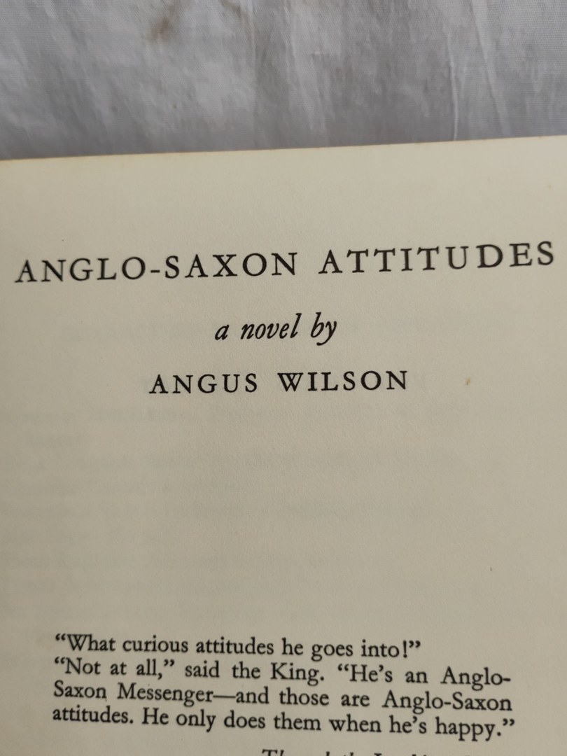 Anglo-Saxon Attitudes 