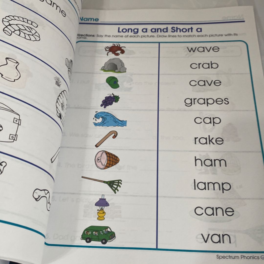 Spectrum Phonics, Grade 1