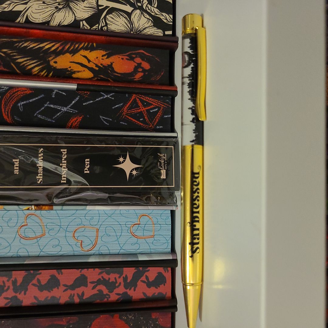 Bookish Box pen inspired by A Kingdom of Stars and Shadows 