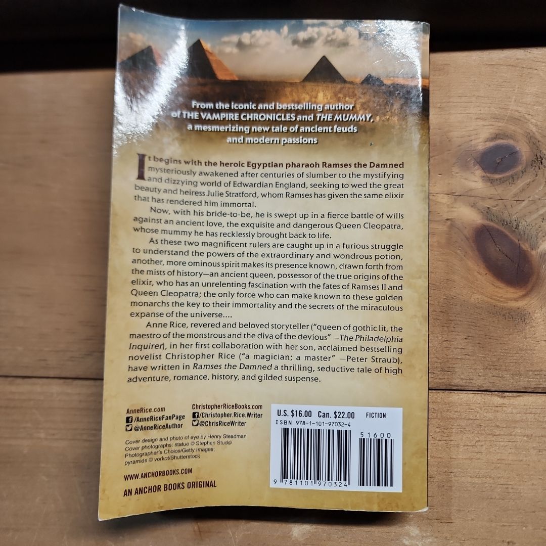 Ramses the Damned: the Passion of Cleopatra by Anne Rice, Christopher Rice