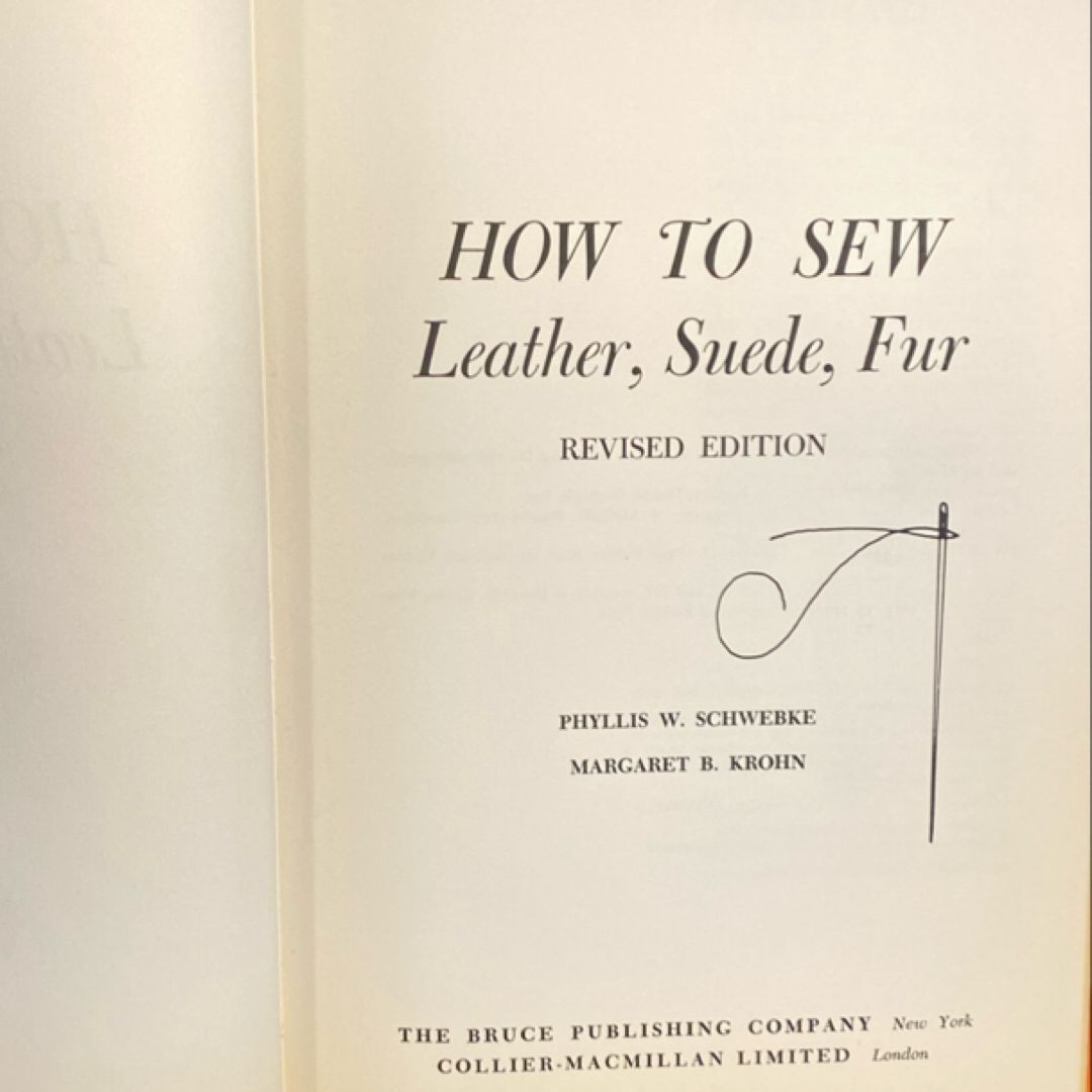 How to Sew Leather, Suede, Fur